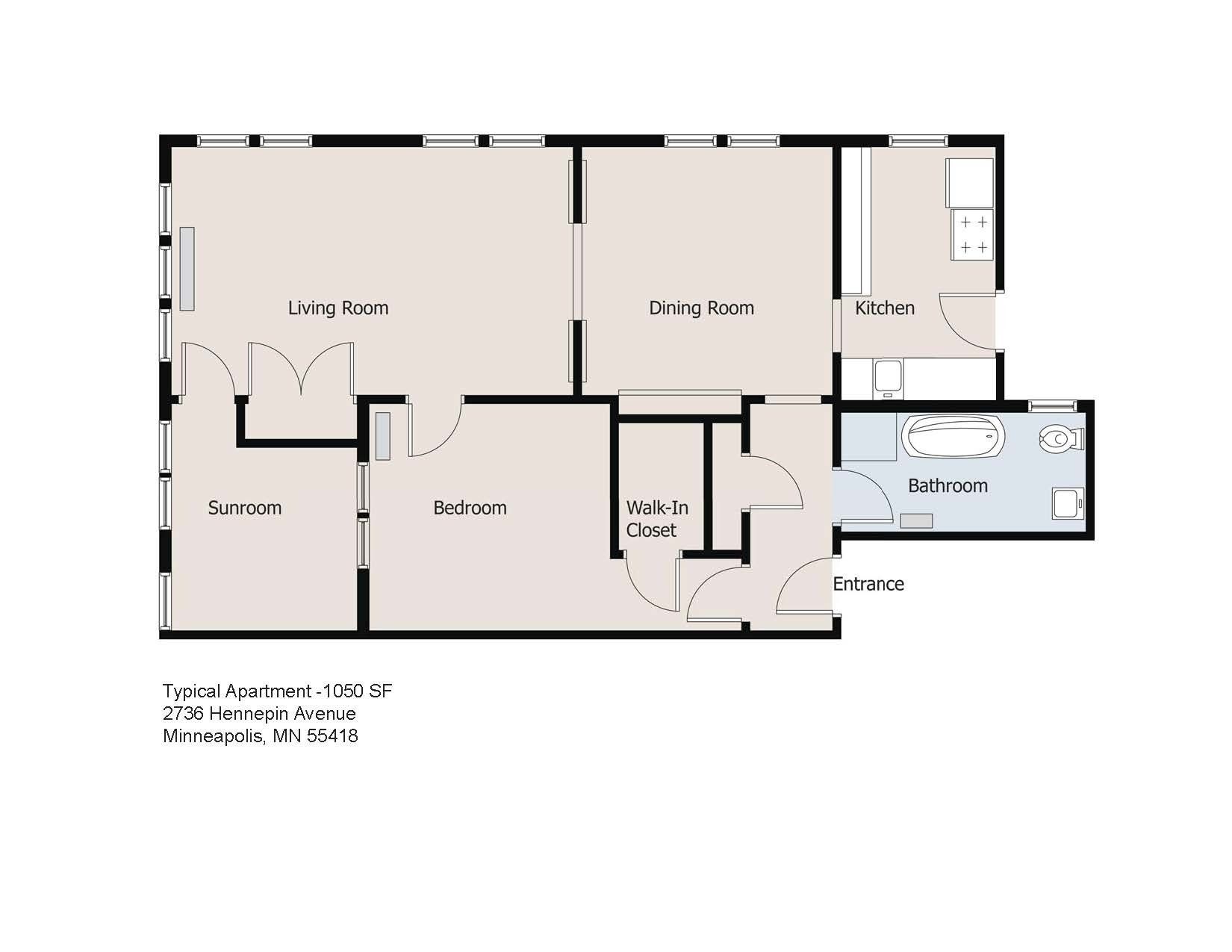 2736 Hennepin Avenue Floor Plan