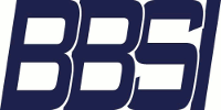BBS logo in navy blue with slanted, overlapping letters.