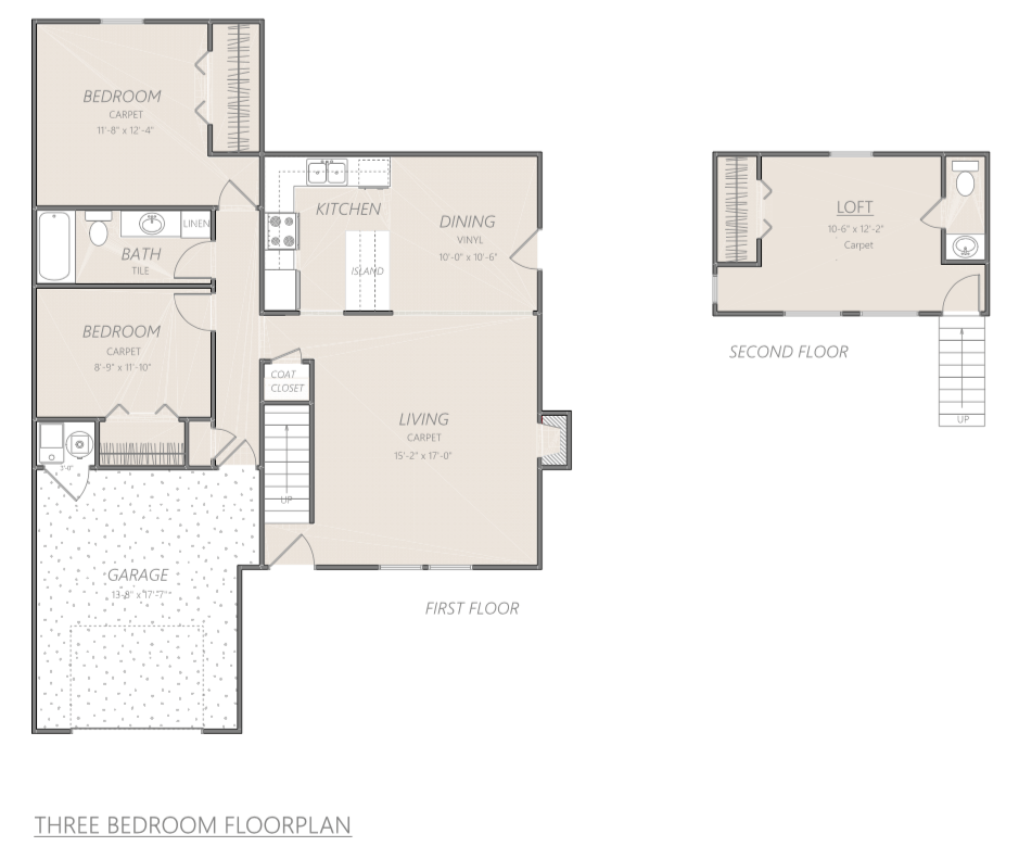 Three Bedroom Floor Plan