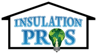 The logo for insulation pros shows a house and a light bulb.