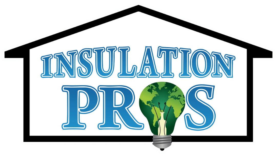 The logo for insulation pros shows a house and a light bulb.