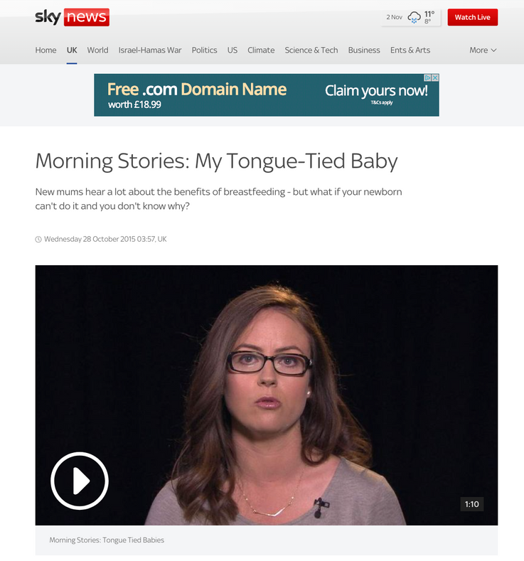 a woman wearing glasses is on a sky news website 