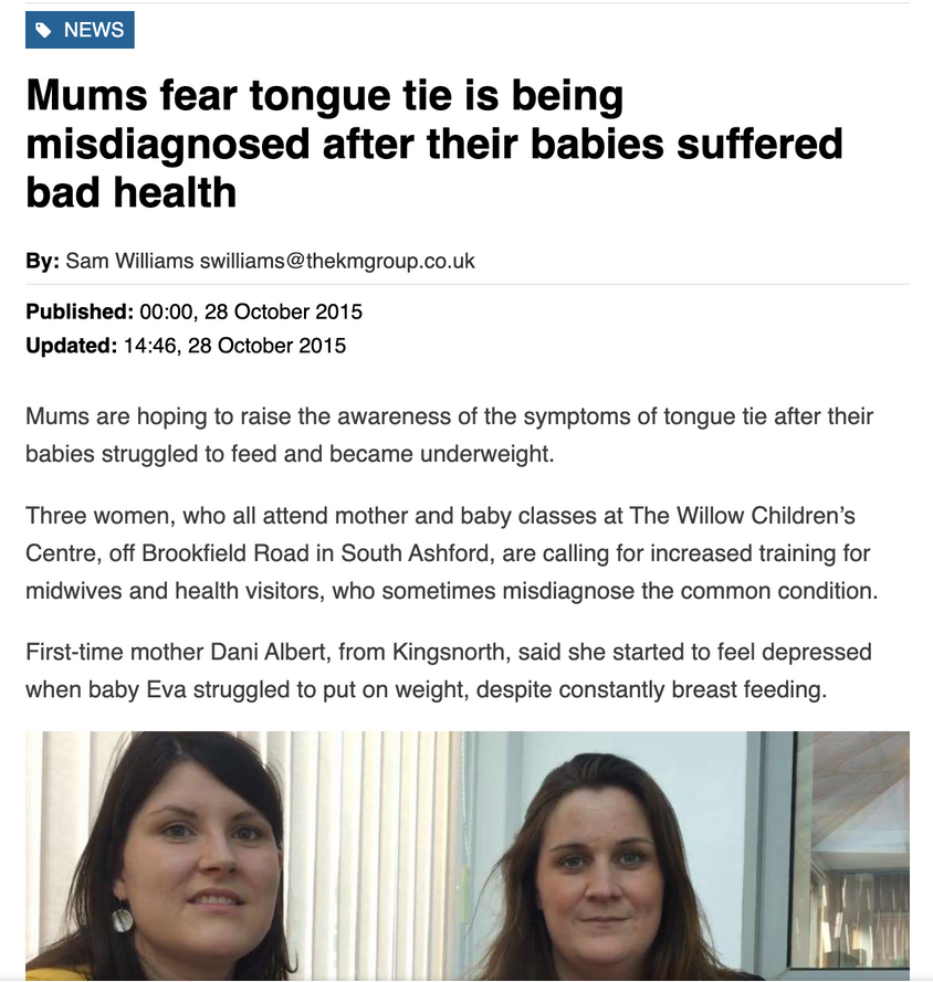 mums fear tongue tie is being misdiagnosed after their babies suffered bad health