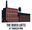 River Lofts at Tobacco Row logo in black color.