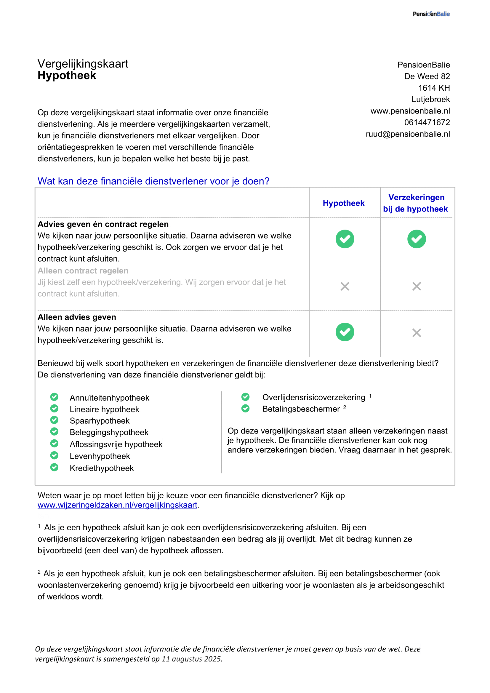Vermogen opbouwen 1 AFM documenten PensioenBalie