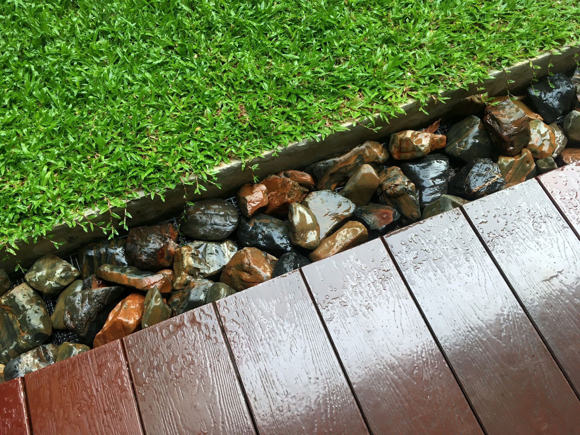French drain install Bradenton residential project