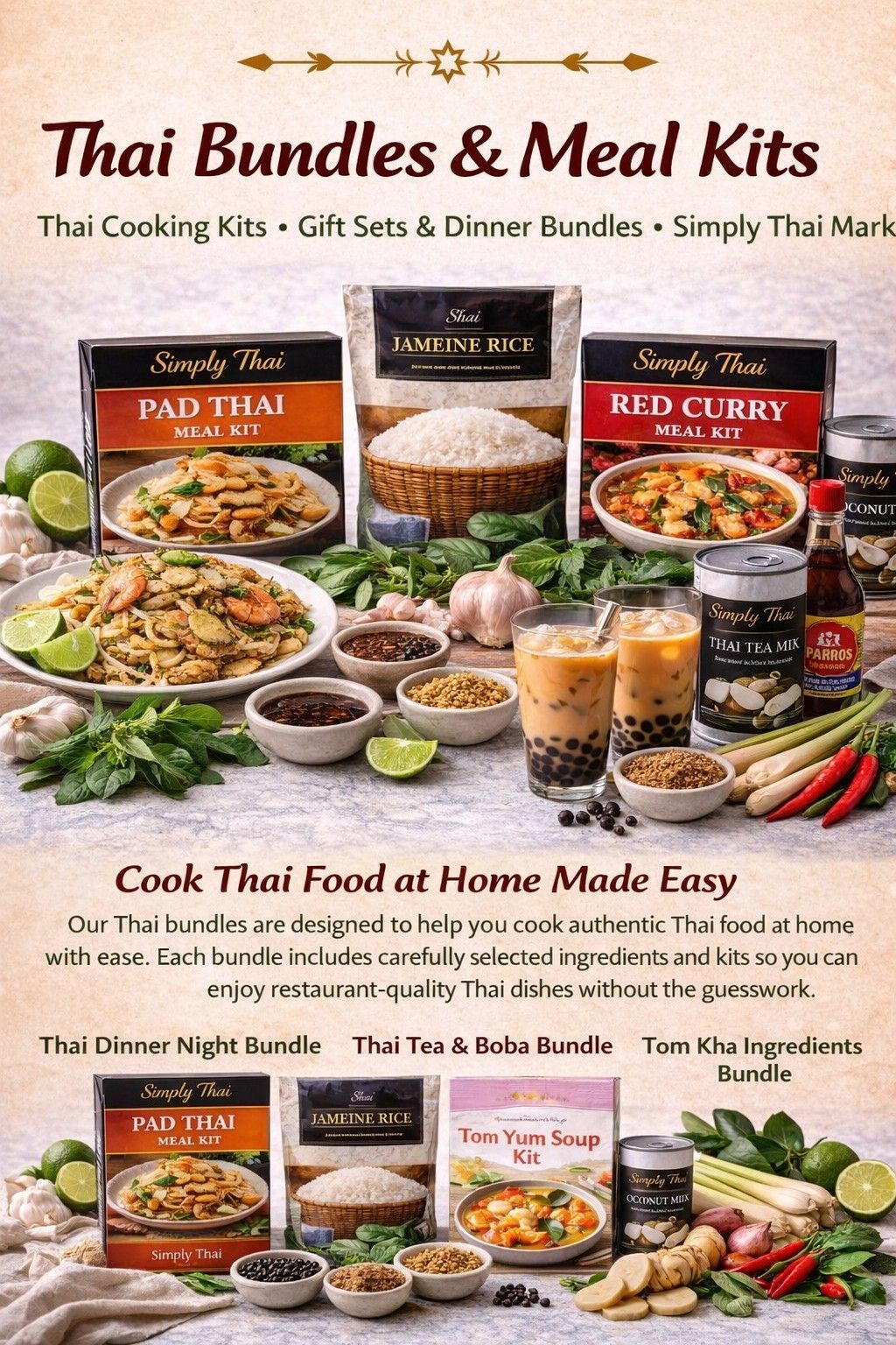 Thai Bundles & Meal Kits – Thai Cooking Kits, Gift Sets & Dinner Bundles | Simply Thai Market