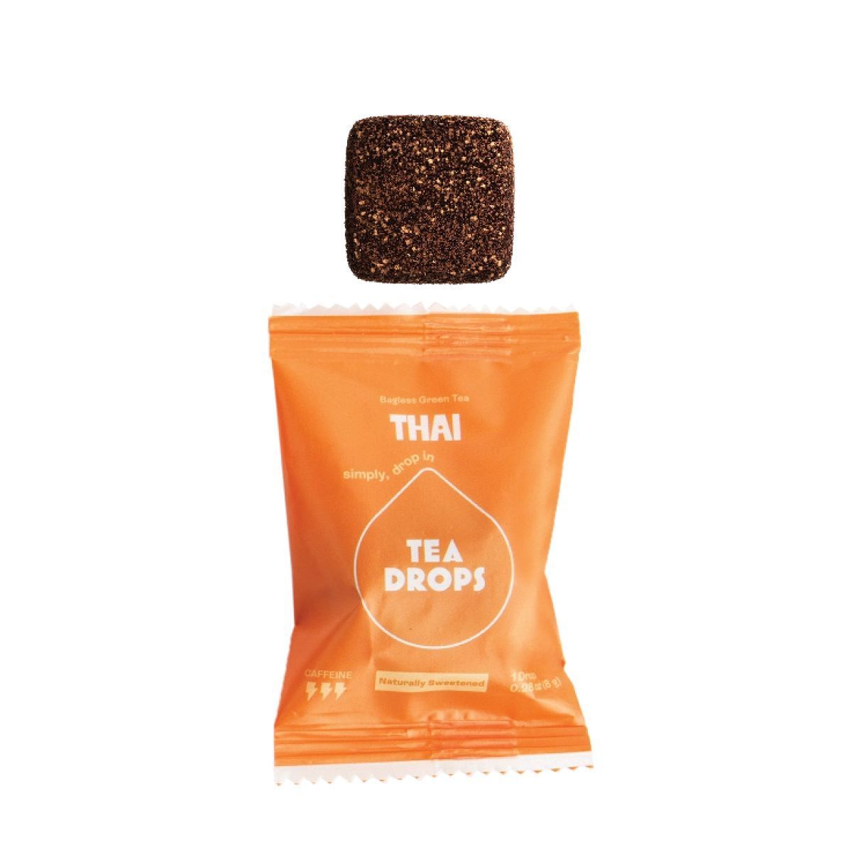 Tea Drop Thai Tea (10) – Single Serve Thai Iced Tea Mix (Organic Thai Tea) – Just Add Water