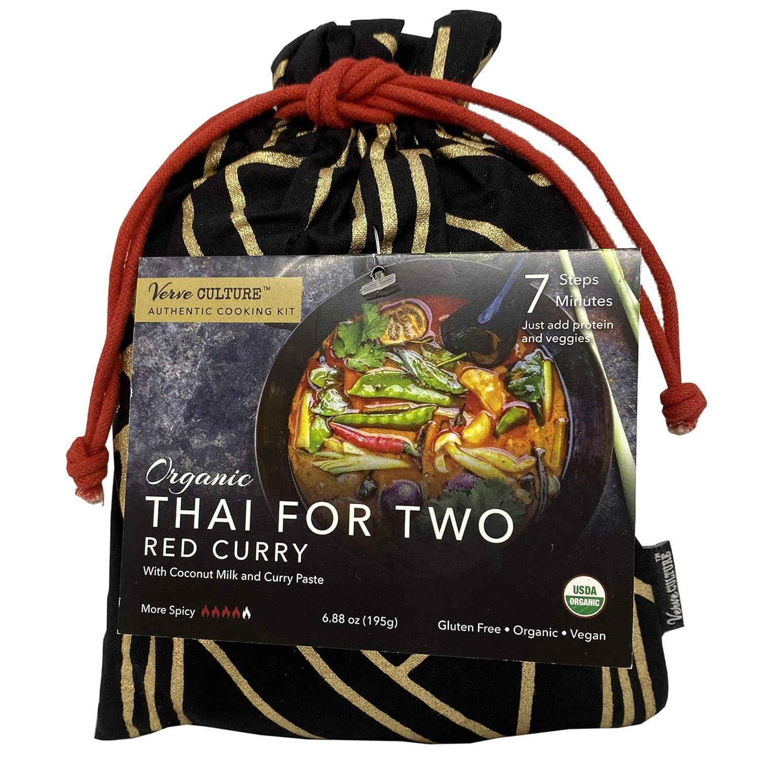 USDA Organic Thai Red Curry Meal Kit – Thai For Two Cooking Kit | Simply Thai Market