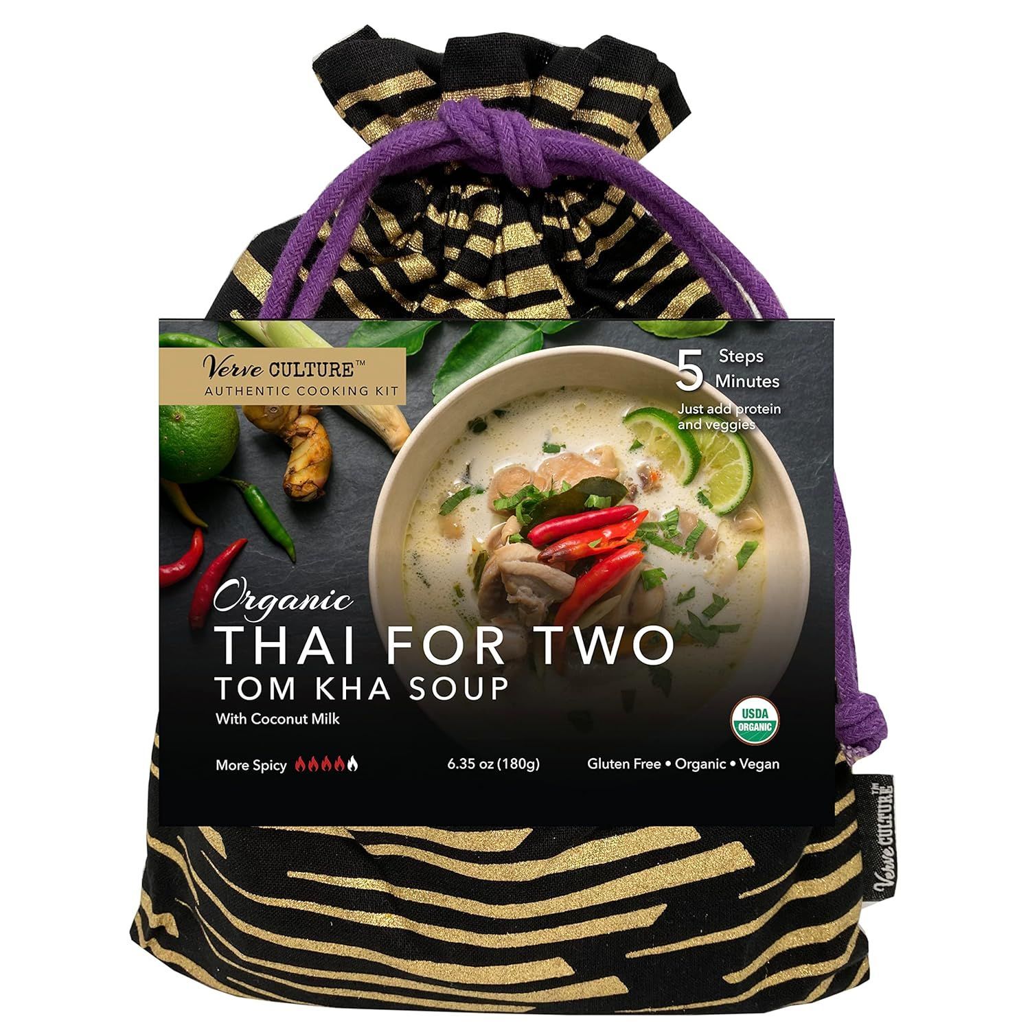 USDA Organic Tom Kha Soup Cooking Kit – Thai For Two Meal Kit | Simply Thai Market