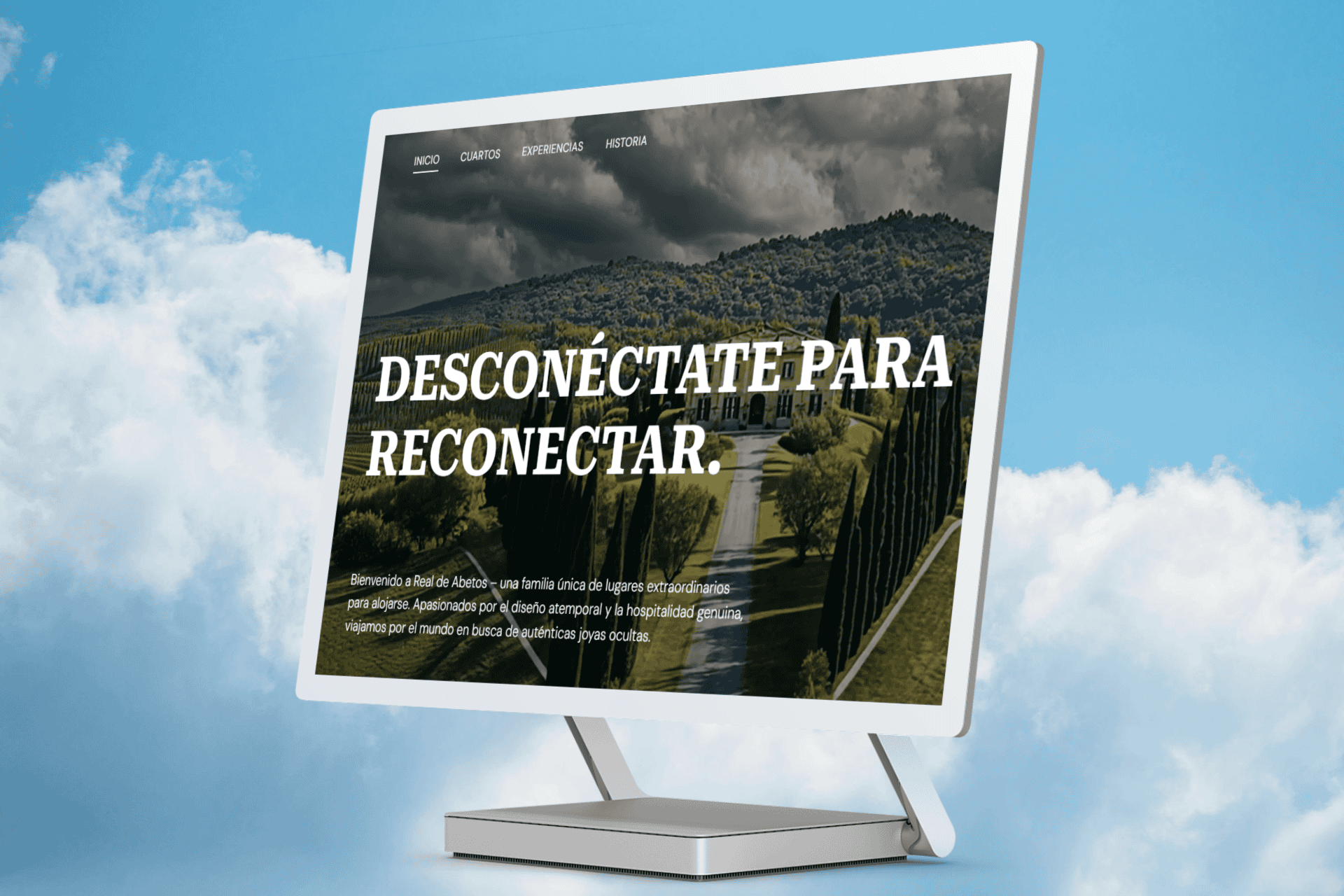 Imagen de página web de un hotel en Querétaro