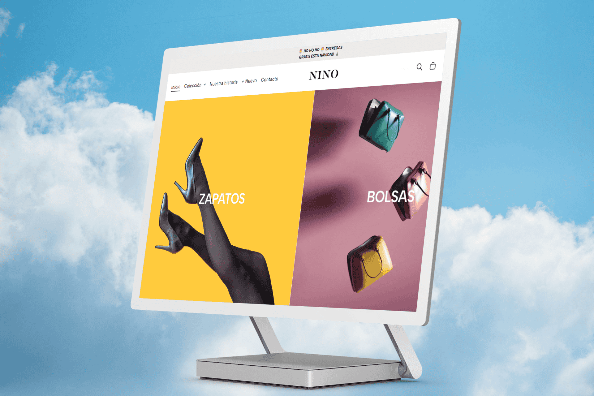 Imagen de página web de una tienda en línea en Querétaro