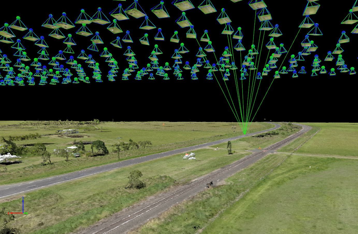 Point Cloud aerial view