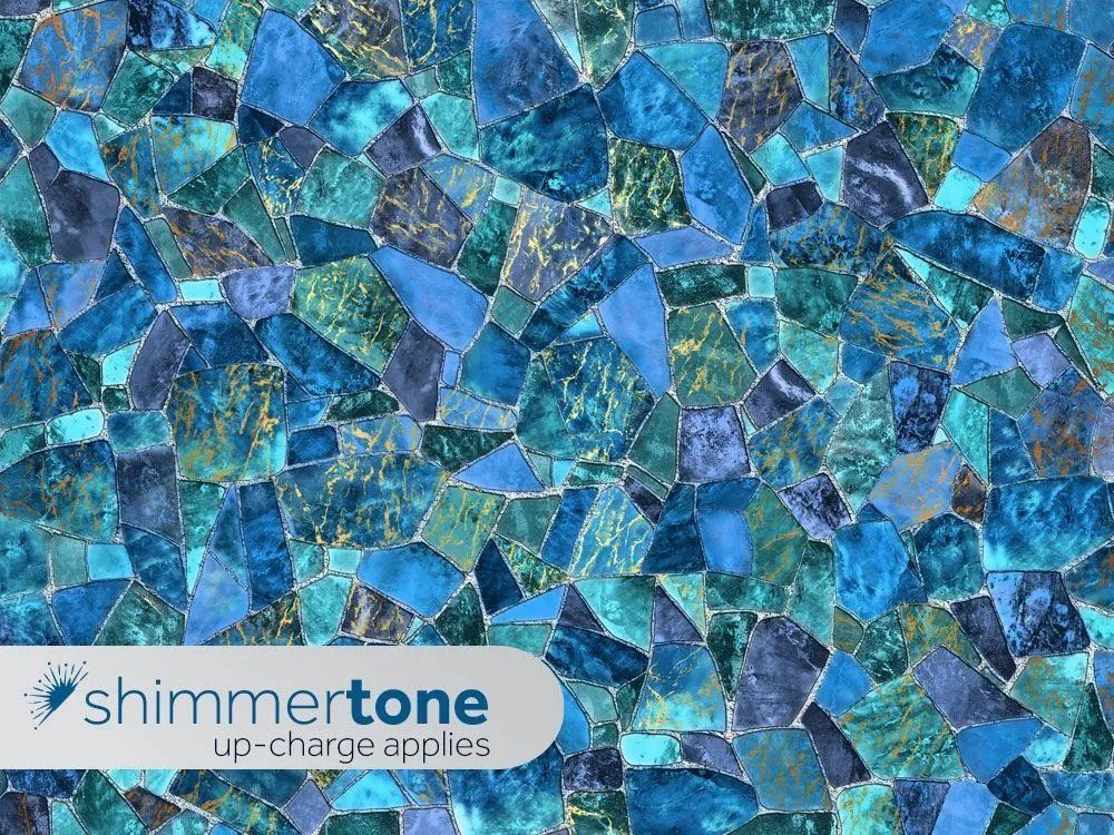 A close up of a blue and green marble texture.