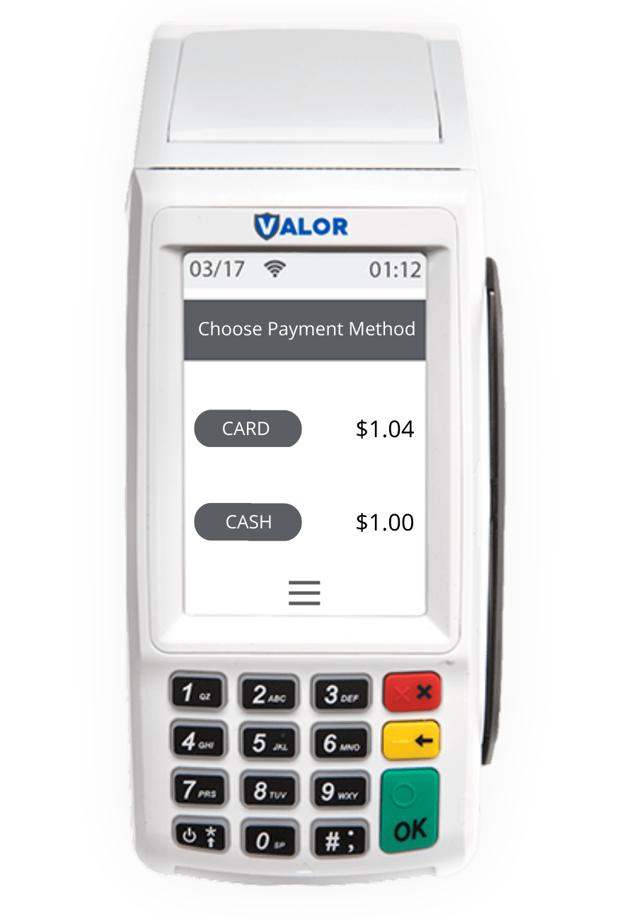 FBSG Valor Paytech VL100 Dual Pricing