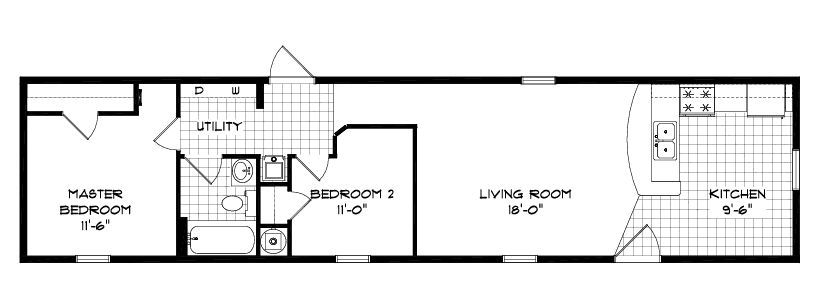 The Boone Creek Floorplan — McArthur, OH — Remy's Mobile Homes
