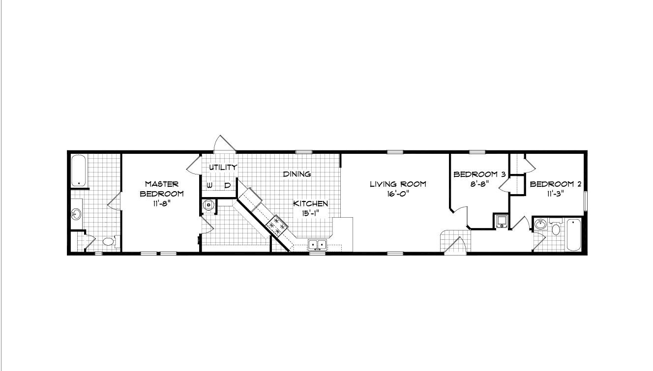The Boone Creek Floorplan — McArthur, OH — Remy's Mobile Homes