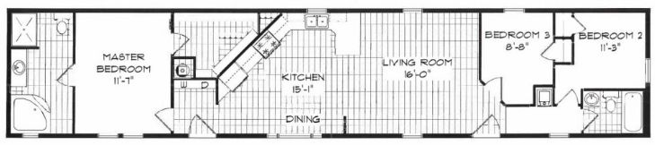 The Boone Creek Floorplan — McArthur, OH — Remy's Mobile Homes