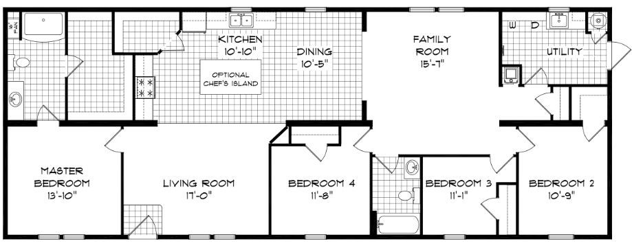 The Boone Creek Floorplan — McArthur, OH — Remy's Mobile Homes