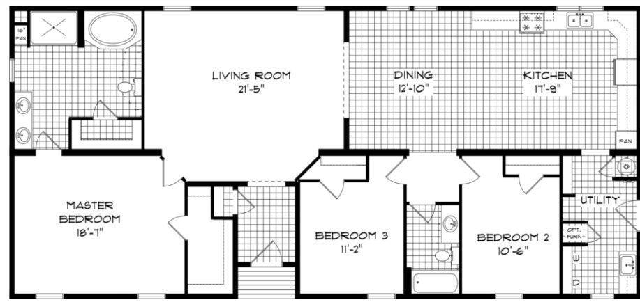 The Whispering Forest Floorplan — McArthur, OH — Remy's Mobile Homes