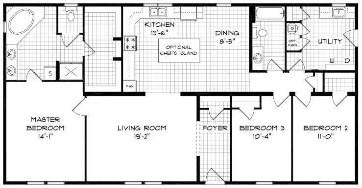 The Willow Forest Floorplan — McArthur, OH — Remy's Mobile Homes