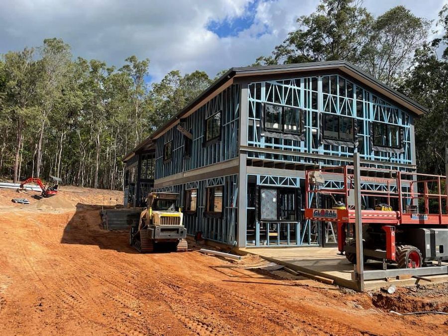 Construction Site With a Two-story Steel-framed Building — JGD Constructions in Lake Eacham, QLD