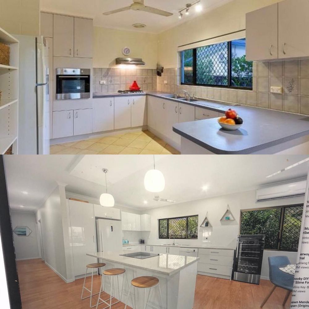Before and After Photos of a Kitchen Remodel — JGD Constructions in Lake Eacham, QLD