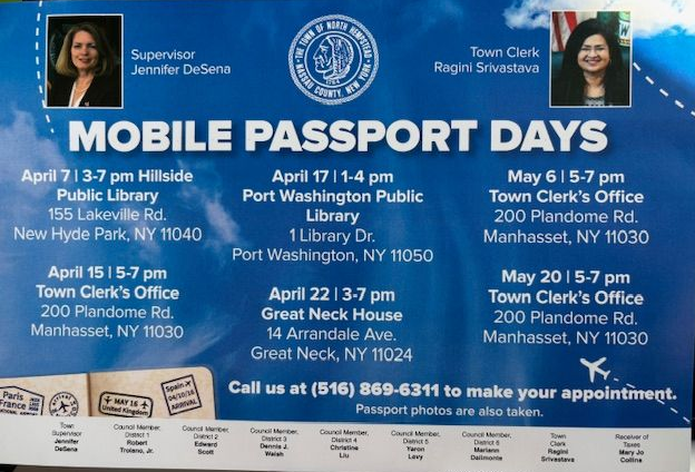 A tri-fold brochure for North Hempstead’s Project Independence, featuring elected official information and program details.