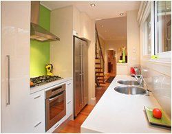 Interior view of a kitchen