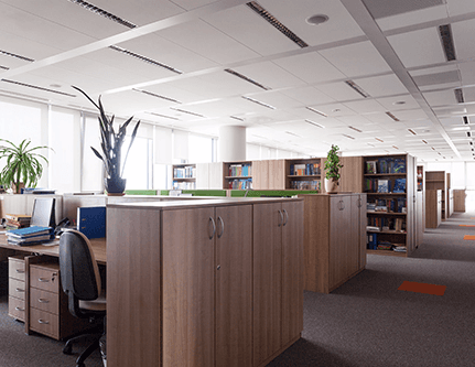 View of an interior architecture designed by expert