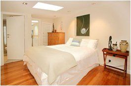 Interior view of a bedroom after renovation