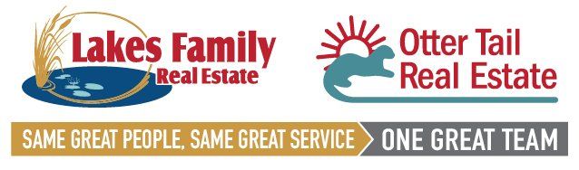 Lakes Family Real Estate Otter Tail Real Estate Combined Logo