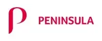 Red "P" symbol next to "PENINSULA" in red font on a white background.