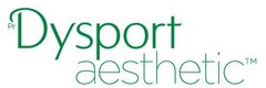 The dysport aesthetic logo is green and white on a white background.