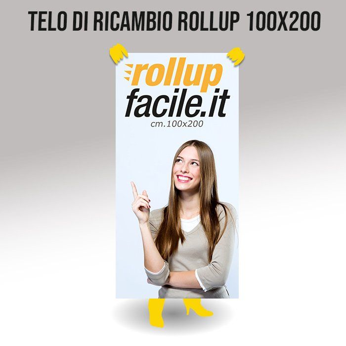 telo stampato per rollup 100x200
