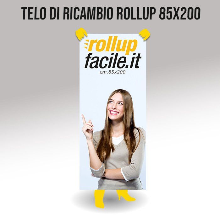 telo stampato per rollup 85x200