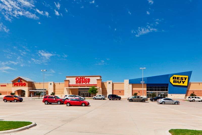 Stone Hill Town Center in Pflugerville Texas.  Metal Commercial Roofing System Manufactured by Austin Roofing and Sheet Metal