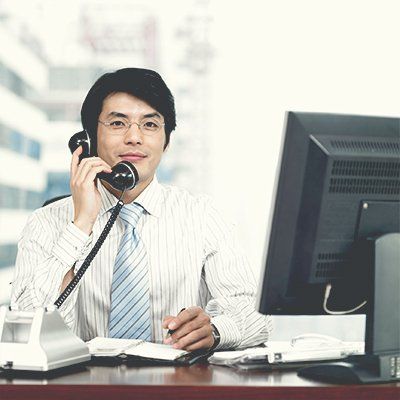 Office Clerk Taking Call - Staffing agency in Englewood Cliffs, NJ