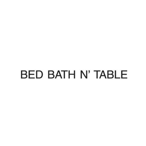 Logo for Bed Bath N' Table: black text on white background.