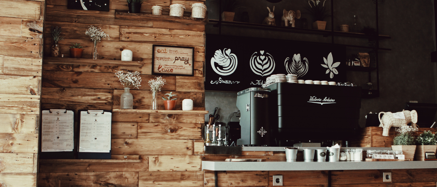 a photo of a beautiful coffee bar in a house in Athens, GA. The coffee bar is designed perfectly to match convenience and comfort. 