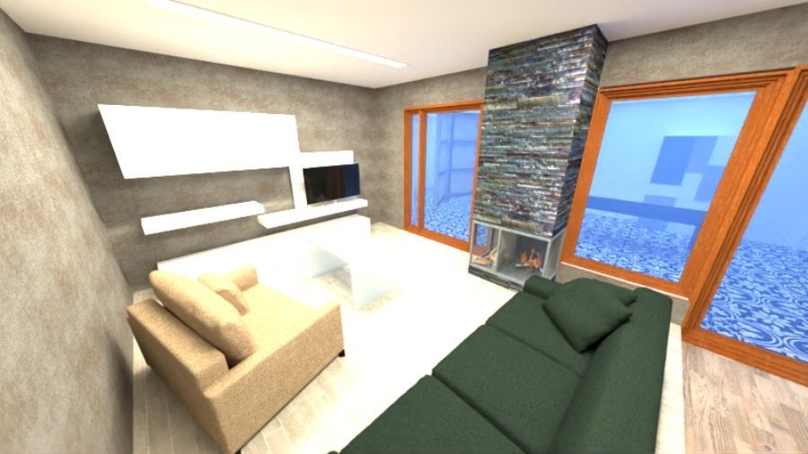 Studio degli interni d un'abitazione