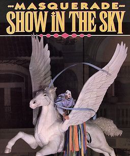 A poster for the masquerade show in the sky
