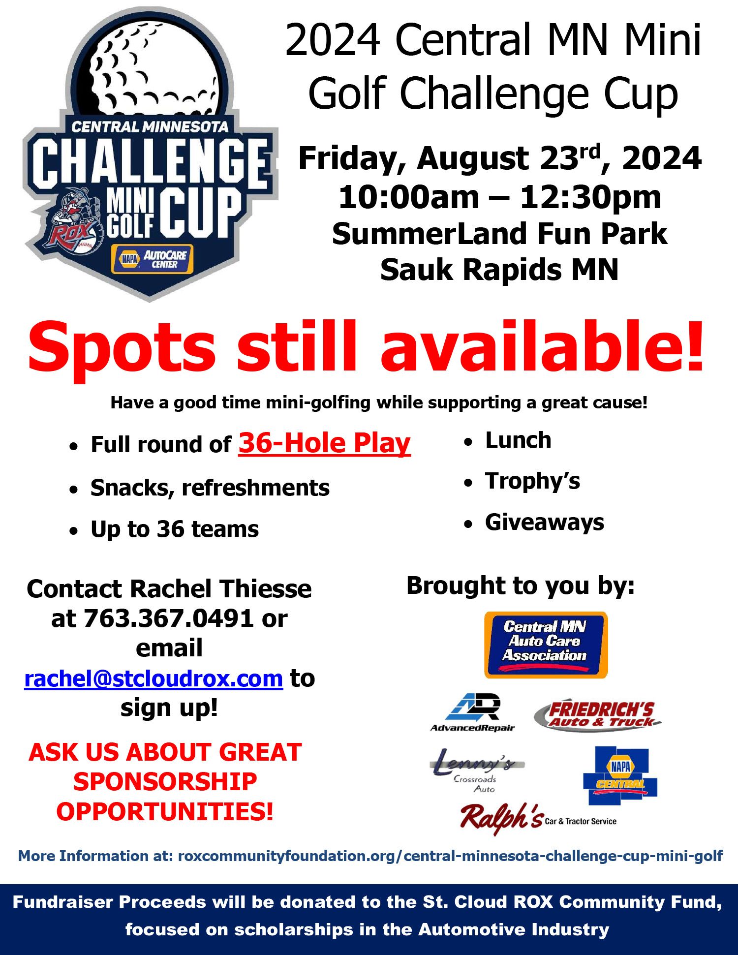 Challenge Mini Golf Cup Poster | Advanced Repair