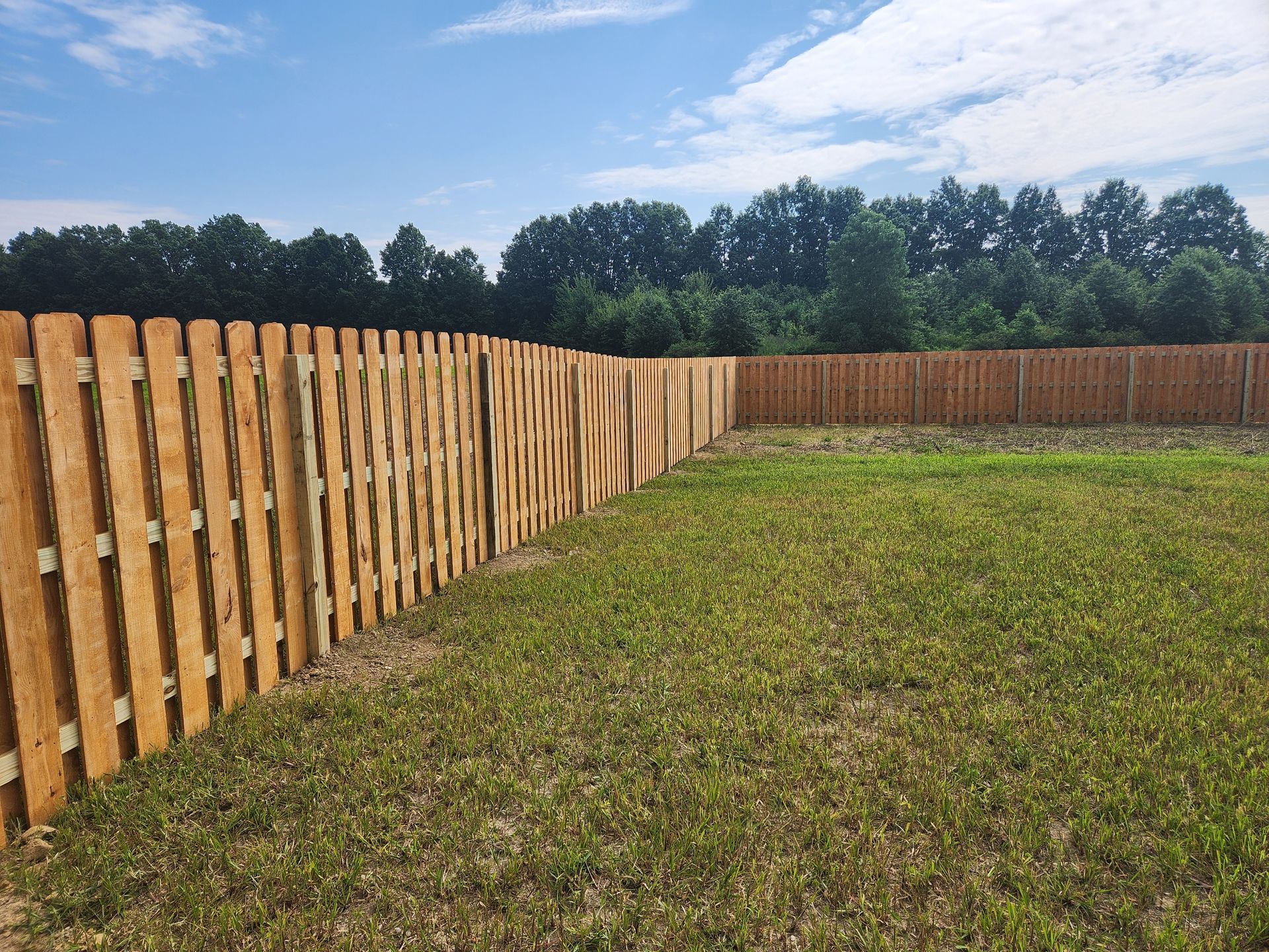 Fence in the town of Brunswick, OH