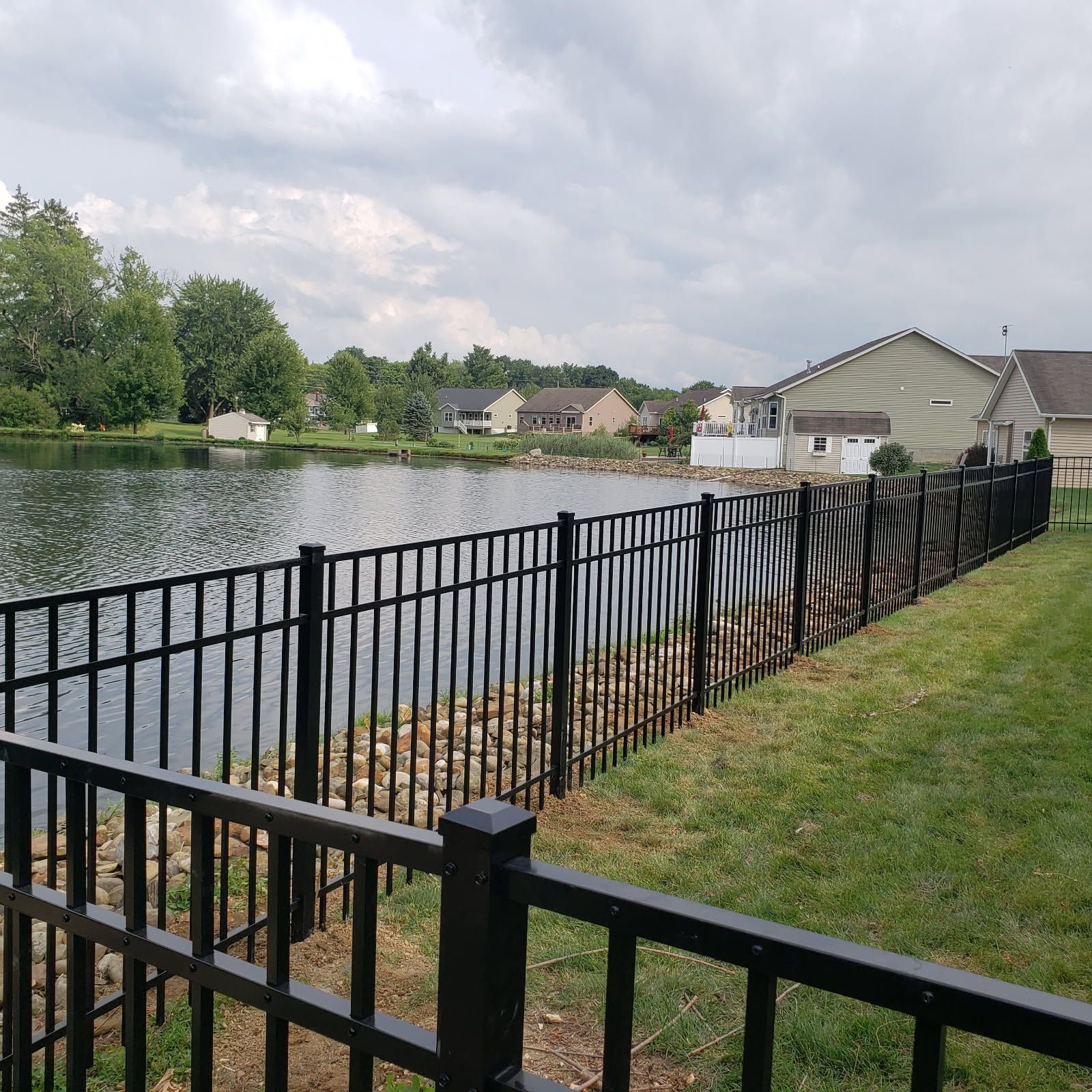 Aluminum fence installed in Ohio