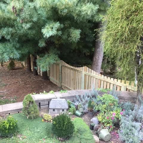 Wooden fence in Medina, Ohio