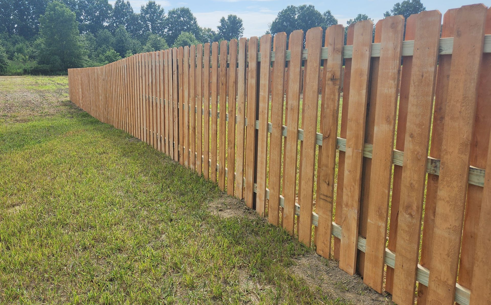 Wood fence installation in Medina
