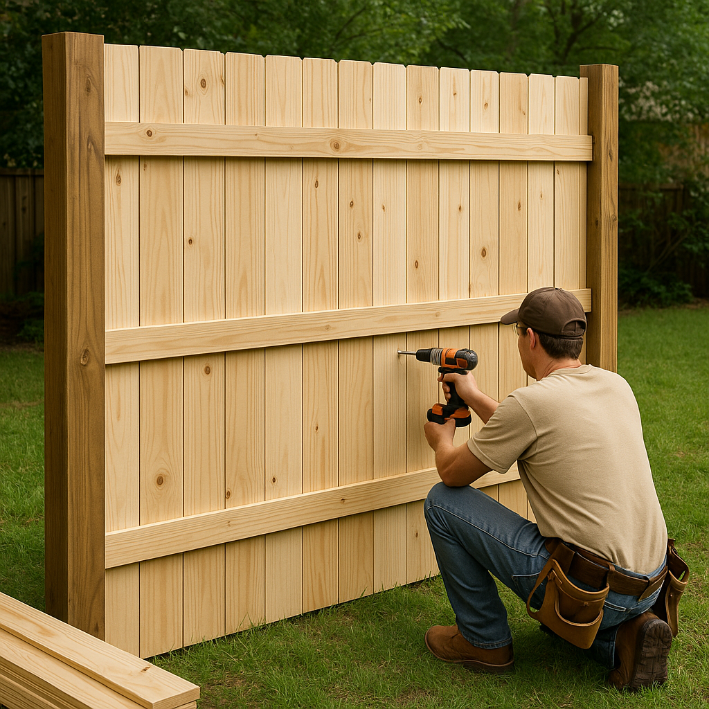 Wooden Fence in Montville, OH