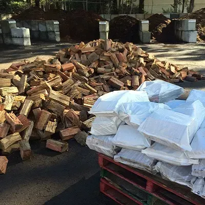 Firewood Ready and Bagged — Serious About Landscape Supplies In West Gosford, NSW