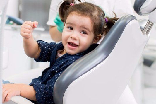 teeth check up happy child
